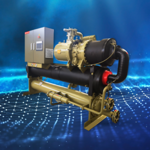 Chiller nước máy nén trục vít dùng bầu lạnh khô